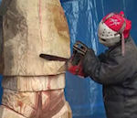 bois sculpture Sculpture de Bioshock à la tronçonneuse