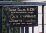 plaque Docteur Bargeot, Psychiatre