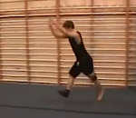 flip gymnastique Régis fait des saltos