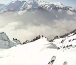 neige montagne riding Speedflying  dans les Alpes Suisses
