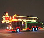 noel lumiere pompier Camion de pompier pour Noël