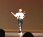 jonglage Un enfant taiwanais fait du diabolo