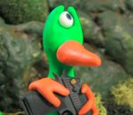 stop motion Creatures Pulverize Fruit with Guns