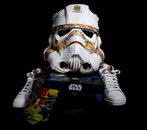 stormtrooper casque Casque Stormtrooper fait avec des chaussures