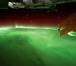 iss boreale Aurores boréales vues de la station spatiale internationale