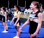 flip back fail Cheerleader Backflip Fail