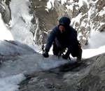 glace Un alpiniste chanceux