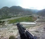 guerre americain Soldat américain touché par des tirs talibans