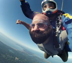 parachute Faire du parachute avec une barbe