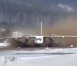 russie avion Décollage dans la boue