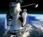 parachute saut espace Felix Baumgartner saute en parachute depuis l'espace 