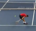 tennis coup derriere Coup par derrière au tennis de Grigor Dimitrov