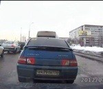 route Journée normale d'un conducteur russe (dashcam)