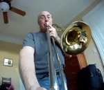 trombone camera GoPro sur un trombone