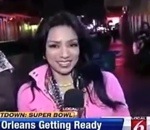 superbowl femme Comment faire fuir les curieux lors d'un reportage télé