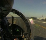 decollage avion Catapultage d'un F-18 (vue du cockpit)