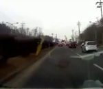 accident voiture Voiture volante (dashcam)