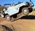 saut accident Le planté de Jeep