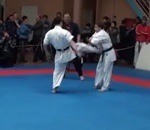 pied karate KO au Karaté