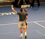 tennis Nadal et Stiller vs del Potro et une petite fille