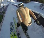 saut tremplin Saut à ski nu