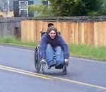 plane Course en fauteuil roulant