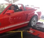 dynamometre Une Shelby GT500 détruit un dynamomètre