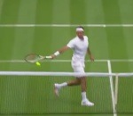 tennis wimbledon Volée réflexe de Roger Federer