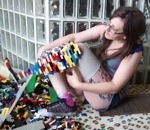 femme Prothèse de jambe en LEGO