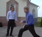 battle danse Battle pendant un mariage russe