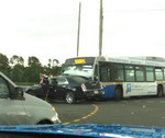 accident bus voiture Un chauffeur de bus désolé