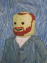 portrait LEGO van Gogh