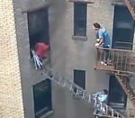 feu fumee Un homme sauvé d'un appartement en feu