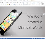 iphone ios microsoft L'interface d'iOS 7 reproduite dans Word