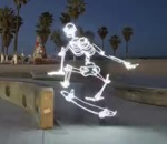 skateboard motion stop Light Goes On