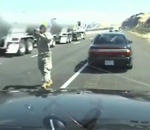 arme voiture pistolet Fusillade sur l'autoroute