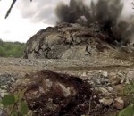 explosion ralenti Explosion de roche