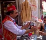 glace blague Vendeur de glace en Turquie