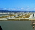 cockpit avion Atterrissage à San Francisco à bord d'un A380 (vue Pilote)