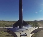 decollage Une fusée décolle sur un drone