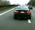 voiture autoroute bmw Un chauffard au volant d'une BMW M3