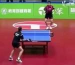 ping-pong joueur Le match de ping-pong le plus délirant
