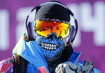 lunette tete snowboard Svyatoslav Shirvel à l'entrainement