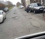 route Un Belge se moque des routes de sa commune