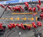 f1 stand Arrêt au stand parfait d'une Ferrari F1