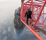 brouillard ascension Ascension de la tour Shanghai (650m)