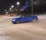 accident voiture neige Slide & Crash en Audi S5