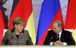 regard poutine Merkel vs Poutine