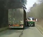 doubler accident Un camion double un tracteur