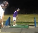 golf trick Passe et tir au golf